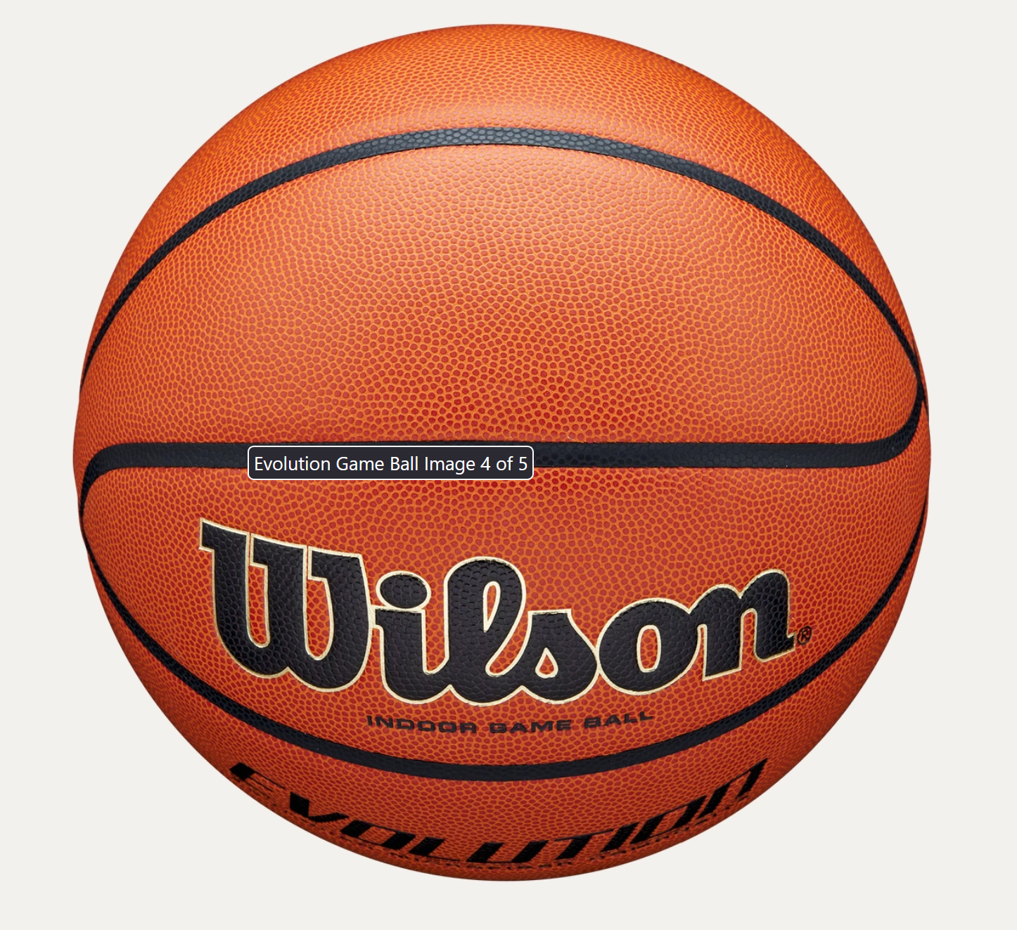 Wilson Evolution 29.5 Inch Indoor Game Basketball - Black